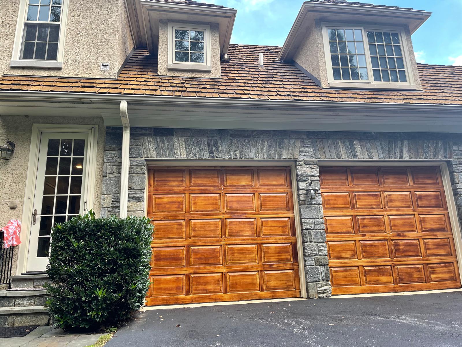 Finished garage door installation in Mount Laurel